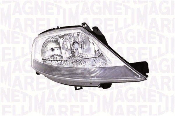 MAGNETI MARELLI 712412021129 Headlight Right, H1, H7, Halogen, for right-hand traffic, without bulbs, with motor for headlamp levelling