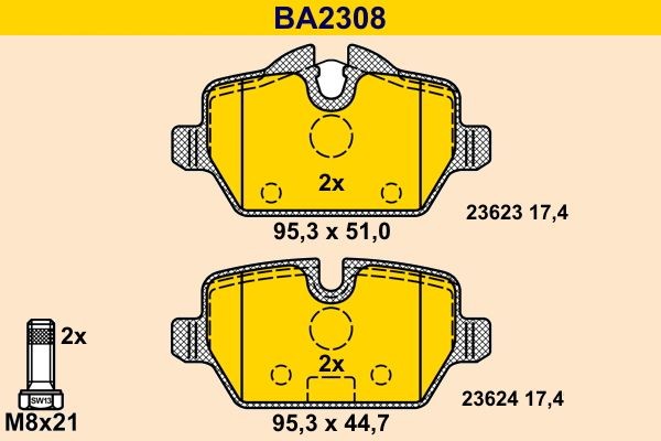 Great value for money - Barum Brake pad set BA2308