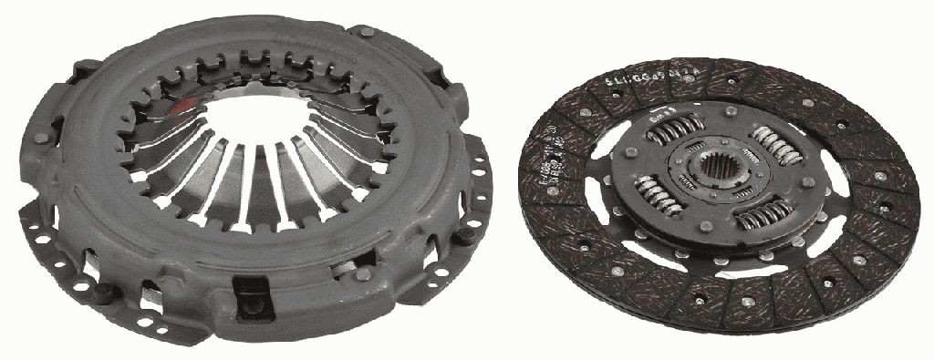 SACHS without clutch release bearing, 242mm Ø: 242mm Clutch replacement kit 3000 951 538 buy