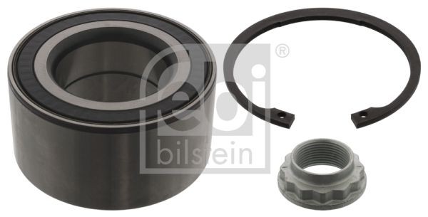 FEBI BILSTEIN Front Axle Left, Front Axle Right, with axle nut, with integrated magnetic sensor ring, with ABS sensor ring, with retaining ring, 90 mm, Angular Ball Bearing Inner Diameter: 49mm Wheel hub bearing 23928 buy