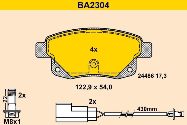 Great value for money - Barum Brake pad set BA2304