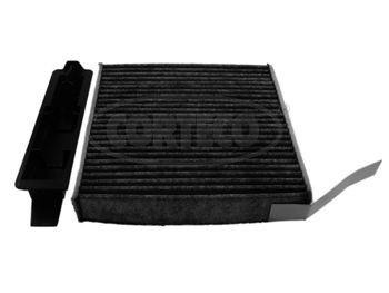 CORTECO 80004402 Pollen filter Activated Carbon Filter, 222 mm x 190 mm x 43 mm