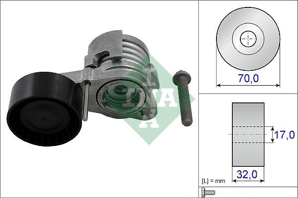 INA 70 mm x 32 mm Width: 32mm Tensioner Lever, v-ribbed belt 534 0432 10 buy