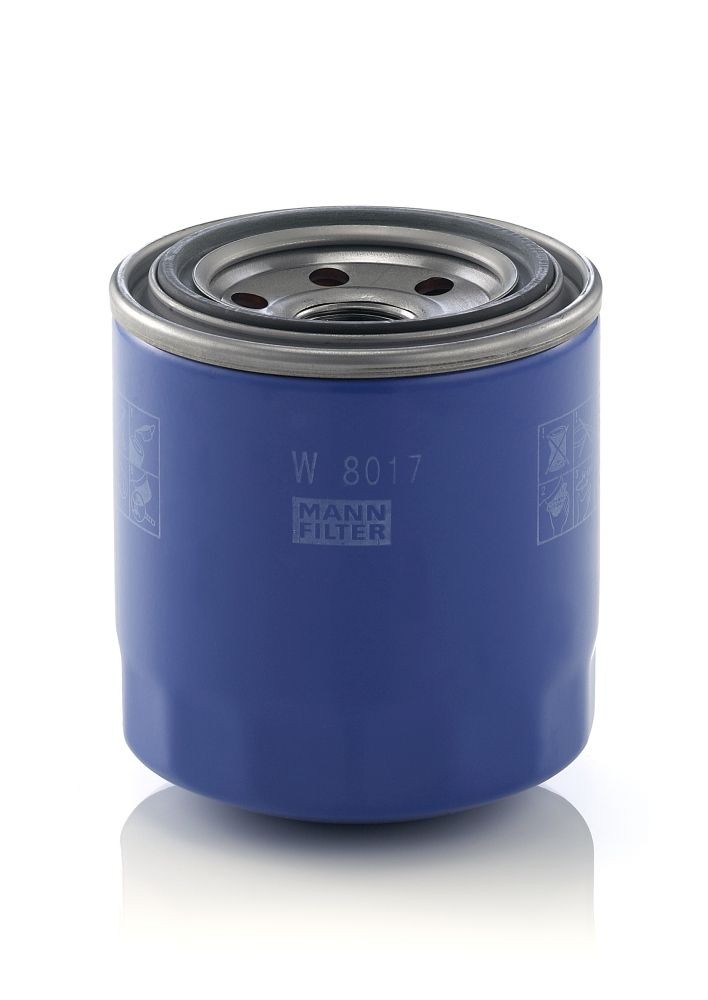 W8017 Oil filter W 8017 MANN-FILTER M 20 X 1.5, with one anti-return valve, Spin-on Filter