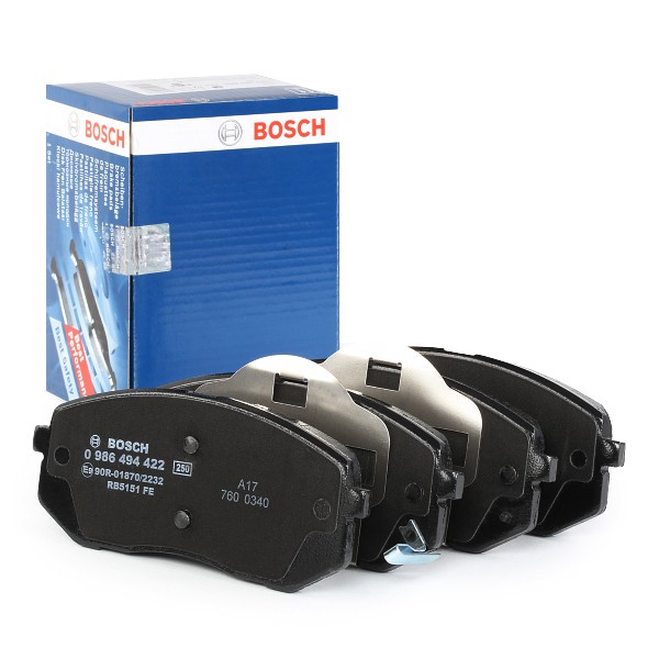 0986494422 Disc brake pads BOSCH E9 90R - 02A1425/2232 review and test