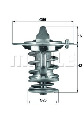 TI 39 89 BEHR THERMOT-TRONIK Coolant thermostat DACIA Opening Temperature: 89°C, with seal