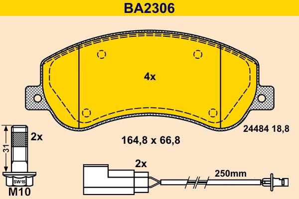 Great value for money - Barum Brake pad set BA2306