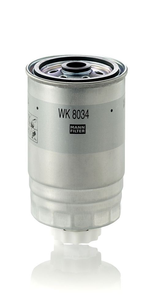 MANN-FILTER Spin-on Filter Height: 150mm Inline fuel filter WK 8034 buy