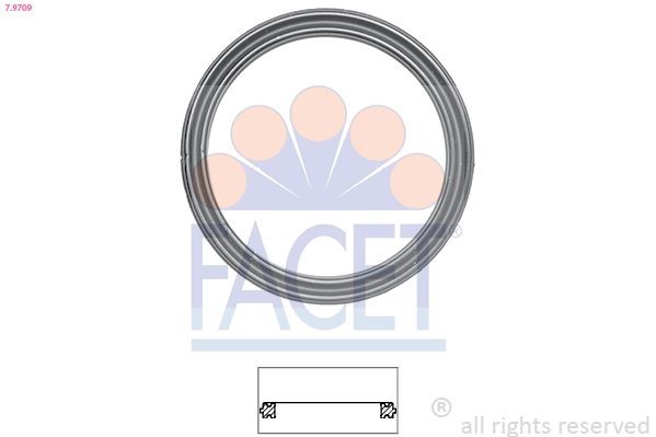 FACET 7.9709 Gasket, thermostat Made in Italy - OE Equivalent