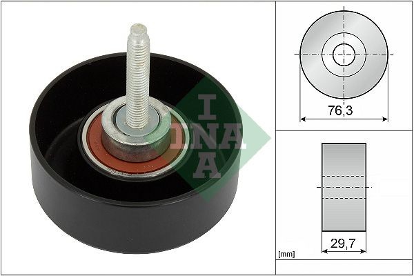 INA Ø: 76,3mm Deflection / Guide Pulley, v-ribbed belt 532 0651 10 buy