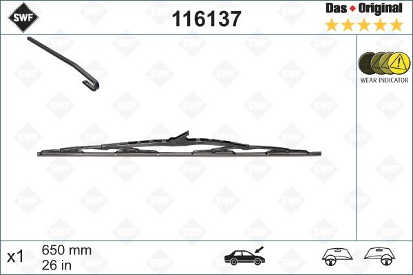 SWF 116137 Wiper blade CITROËN experience and price