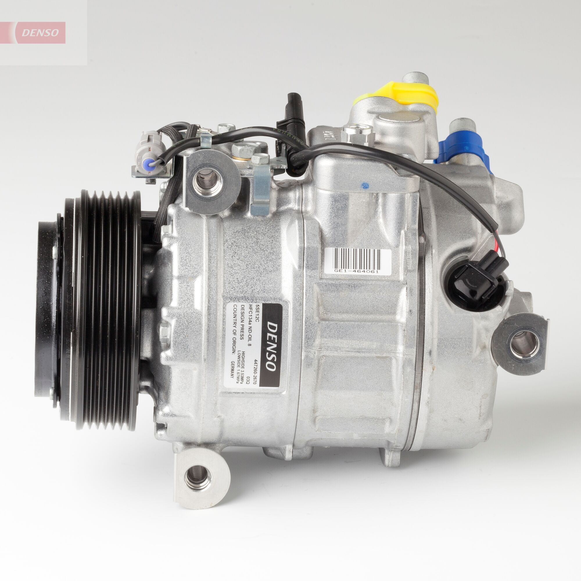 DENSO Air conditioning compressor DCP05093 BMW 5 Series 2010
