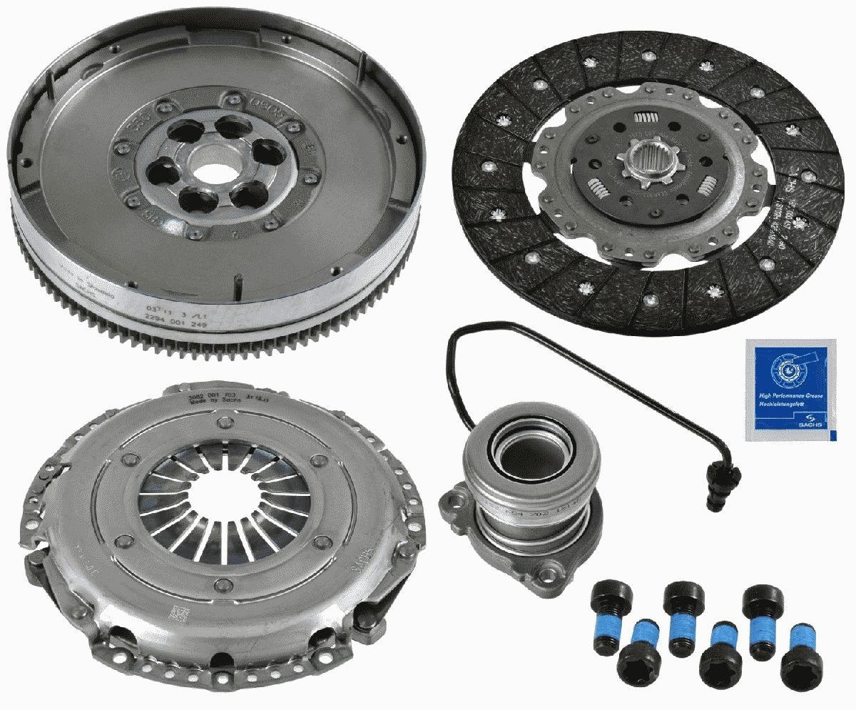 SACHS ZMS Modul XTend plus CSC 2290 601 048 Clutch kit with central slave cylinder, with clutch pressure plate, with dual-mass flywheel, with flywheel screws, with clutch disc, 240mm