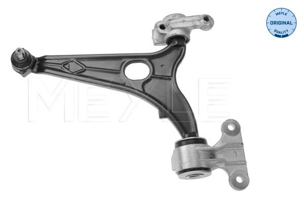 MEYLE 11-16 050 0084 Suspension arm ORIGINAL Quality, with rubber mount, Lower, Front Axle Left, Control Arm, Steel, Cone Size: 17 mm