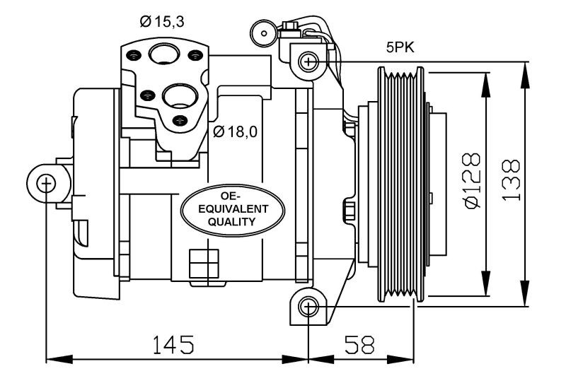 OEM-quality NRF 32697 Air conditioner compressor