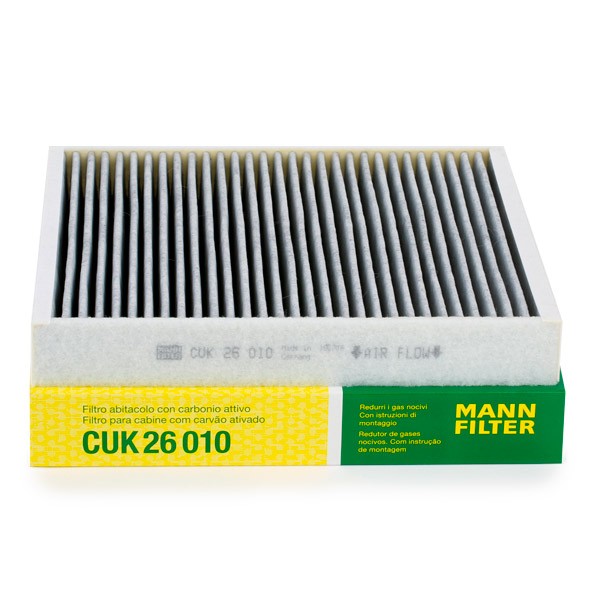 CUK 26 010 MANN-FILTER Innenraumfilter Aktivkohlefilter, 254 mm x