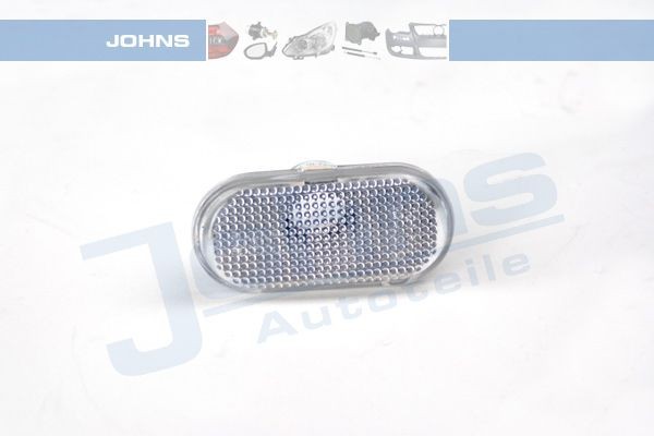 JOHNS 60 04 21-1 Side indicator white, both sides, lateral installation, without bulb holder, oval
