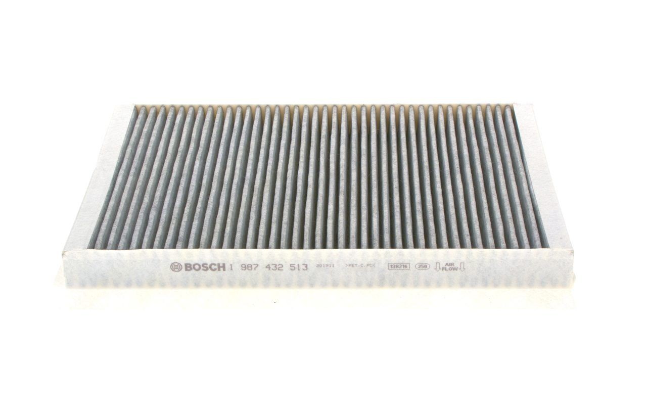 1987432513 Air con filter R 2513 BOSCH Activated Carbon Filter, 356 mm x 238 mm x 35 mm