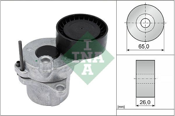 Original INA Auxiliary belt tensioner 534 0336 10 for MERCEDES-BENZ E-Class