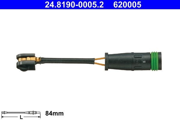 Great value for money - ATE Brake pad wear sensor 24.8190-0005.2