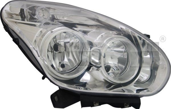 20-12425-05-2 TYC Headlight FIAT Right, H7, H1, for right-hand traffic, with electric motor