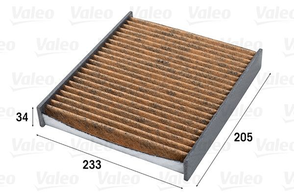 VALEO Activated Carbon Filter with polyphenol, with fungicidal effect, with anti-allergic effect, 235 mm x 209 mm x 34 mm, CLIMFILTER SUPREME Width: 209mm, Height: 34mm, Length: 235mm Cabin filter 701011 buy