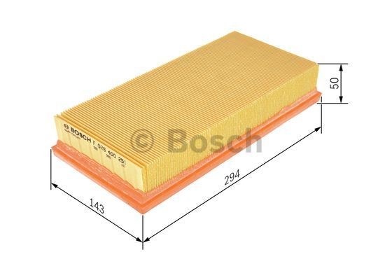 F026400251 Engine air filter BOSCH S0251 review and test