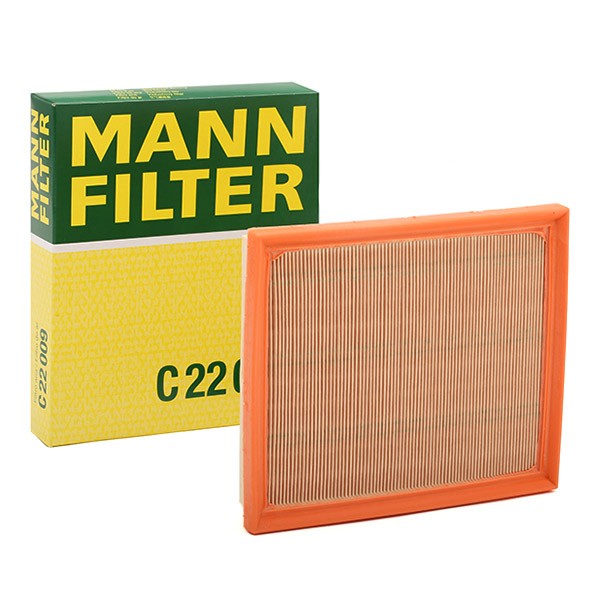 MANN-FILTER 35mm, 187mm, 224mm, Filter Insert Length: 224mm, Width: 187mm, Height: 35mm Engine air filter C 22 009 buy