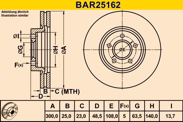 Barum BAR25162 Brake rotors Ford Focus Mk3 2.0 162 hp Petrol 2022 price