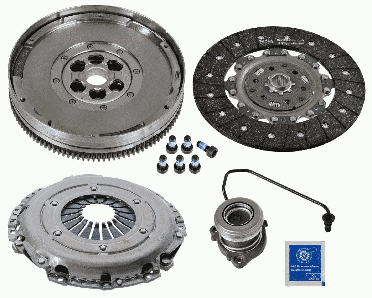 SACHS 2290601025 Clutch replacement kit with central slave cylinder, with clutch pressure plate, with dual-mass flywheel, with flywheel screws, with clutch disc, 240mm
