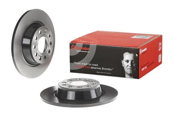08.A202.11 Brake discs 08.A202.11 BREMBO 282x12mm, 5, solid, Coated