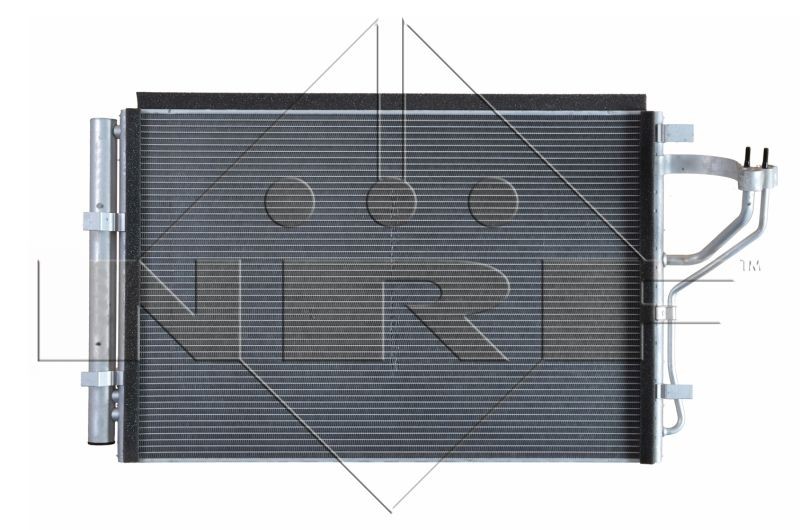 NRF Quality Grade: Easy Fit 35996 Air conditioning condenser with dryer, with seal ring, EASY FIT, 19,5mm, 12,7mm, Aluminium, 560mm