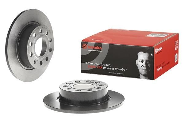BREMBO 08.9502.11 Brake rotor 253x10mm, 5, solid, Coated