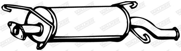 WALKER without mounting parts Muffler 14092 buy