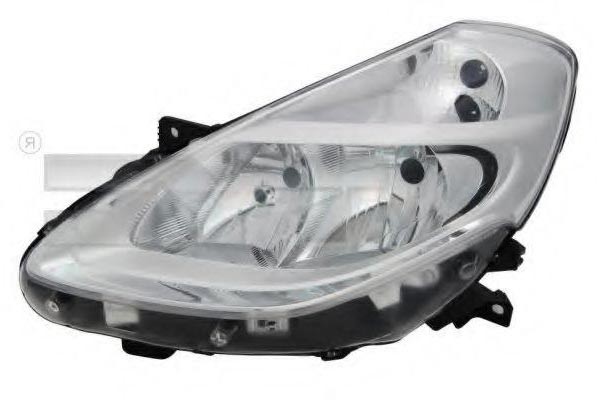 TYC 20-12050-05-2 Headlight Left, H7/H7, for right-hand traffic, without electric motor