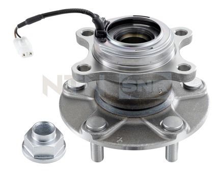 R177.47 SNR Wheel hub assembly SUZUKI with rubber mount, with integrated magnetic sensor ring