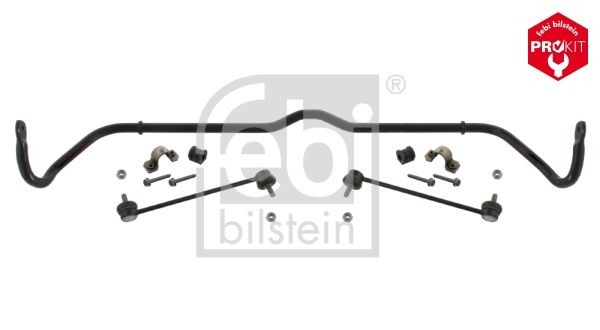 37110 FEBI BILSTEIN Sway bar MERCEDES-BENZ Front Axle, with rubber mounts, with coupling rod, Bosch-Mahle Turbo NEW