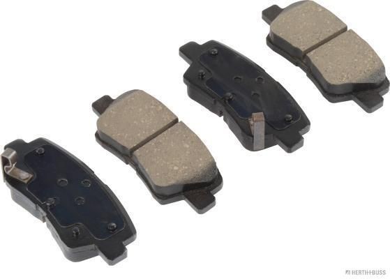 HERTH+BUSS JAKOPARTS J3610526 Brake pad set with acoustic wear warning, with anti-squeak plate
