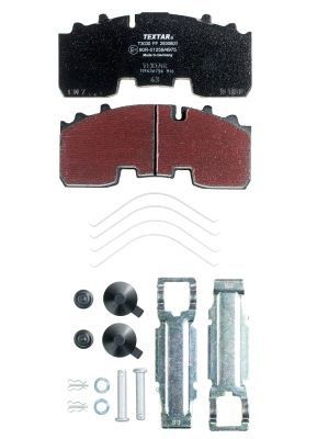 29306 TEXTAR prepared for wear indicator, with accessories Height: 92,6mm, Width: 210,9mm, Thickness: 30mm Brake pads 2930601 buy