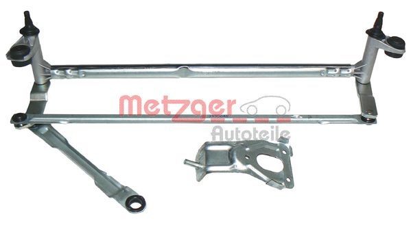 METZGER for left-hand drive vehicles, Front, without electric motor Windscreen wiper linkage 2190040 buy