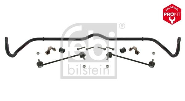 37050 FEBI BILSTEIN Sway bar VW Front Axle, with rubber mounts, with coupling rod, Bosch-Mahle Turbo NEW