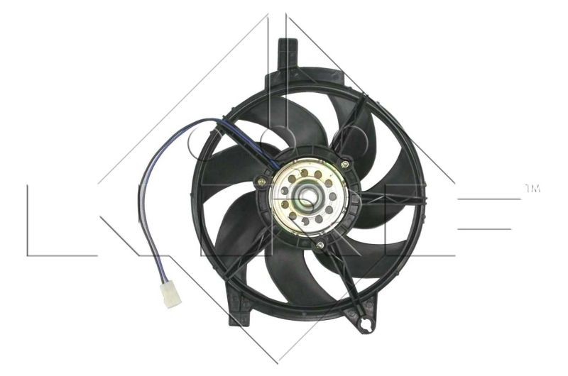 NRF D1: 290 mm, 12V, 100W, without radiator fan shroud Cooling Fan 47445 buy
