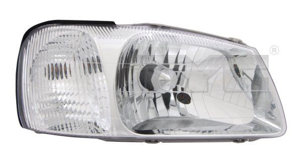 20-0075-15-2 TYC Headlight Right, H4, White, for right-hand