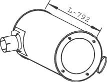 DINEX 28450 Mittelschalldämpfer für IVECO Stralis LKW in Original Qualität