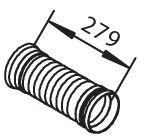 DINEX 51125 Corrugated Pipe, exhaust system 621 490 0065