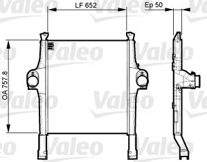 VALEO 818880 Ladeluftkühler für IVECO X-WAY LKW in Original Qualität