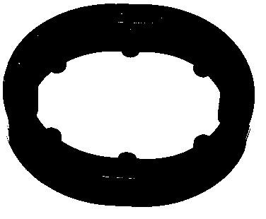 130.250 ELRING Oil cooler seal MERCEDES-BENZ round