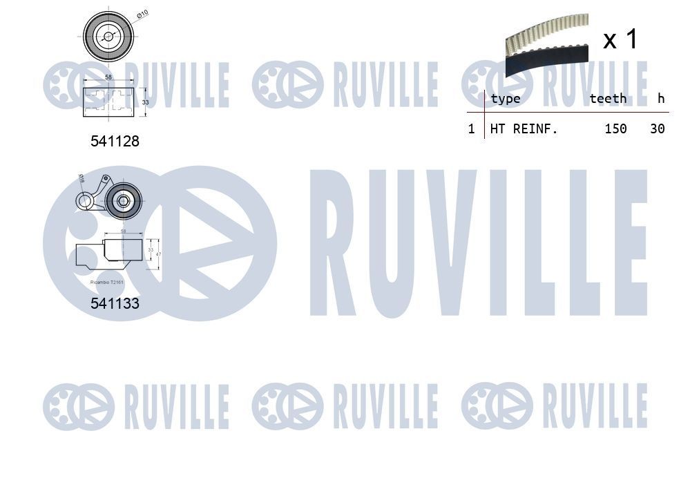 RUVILLE Tensioner pulley, timing belt 56349 buy