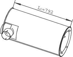DINEX 28452 Mittelschalldämpfer für IVECO Stralis LKW in Original Qualität