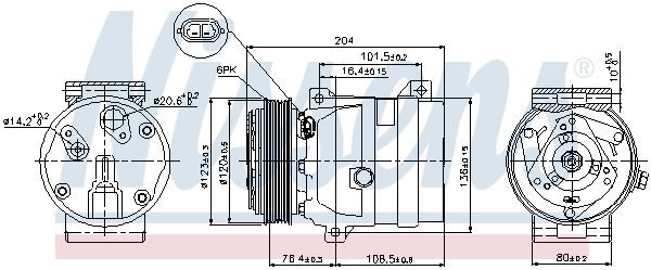 89063 Kältemittelkompressor NISSENS - Markenprodukte billig